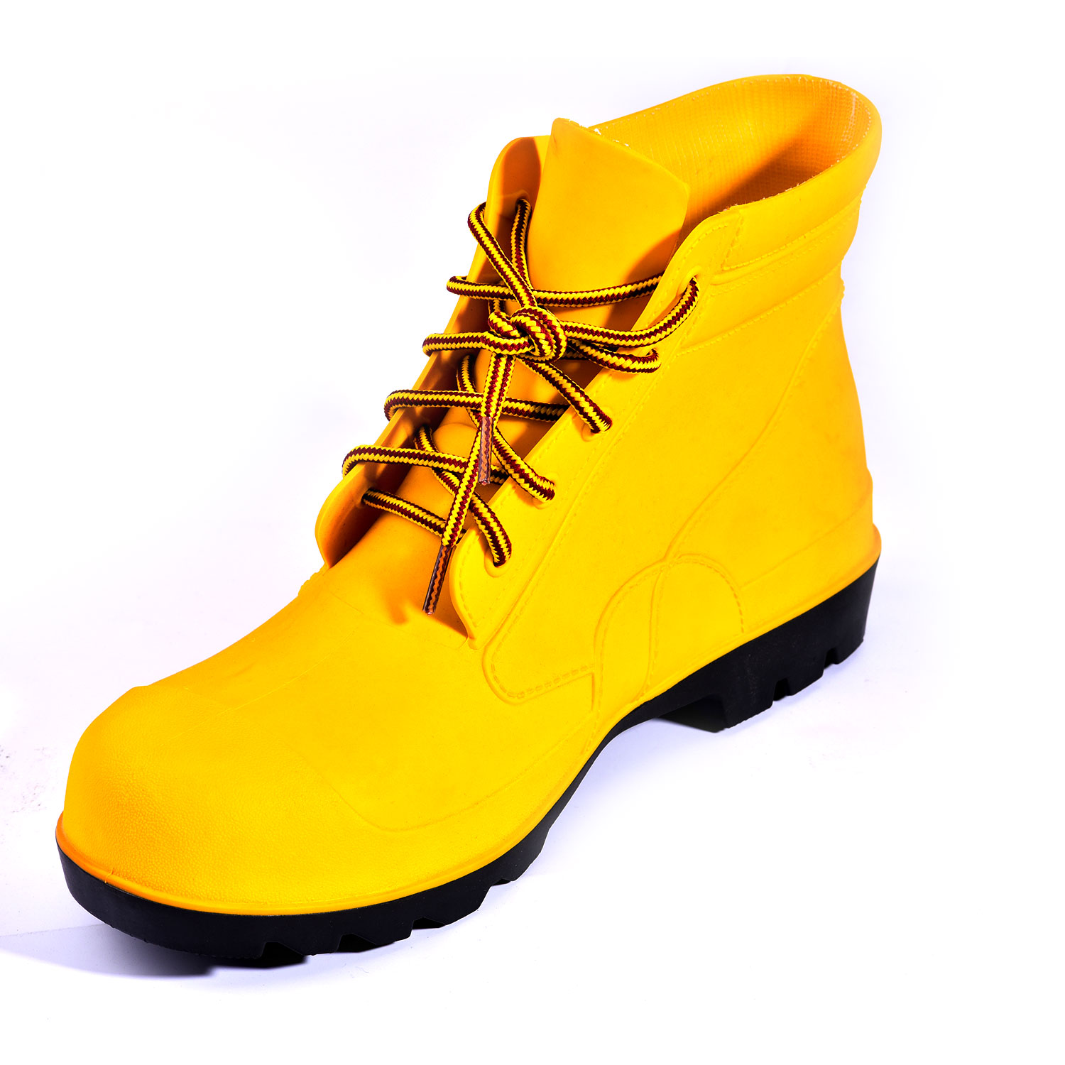 Stivali da pioggia con punta in acciaio W-6050 gialli