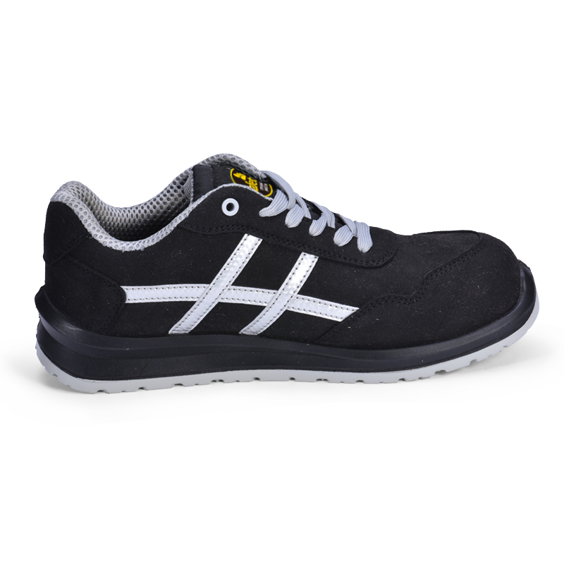 Scarpe antinfortunistiche da lavoro in pelle di mucca L-7329 nere