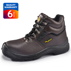 Scarpe antinfortunistiche in pelle marrone M-8027