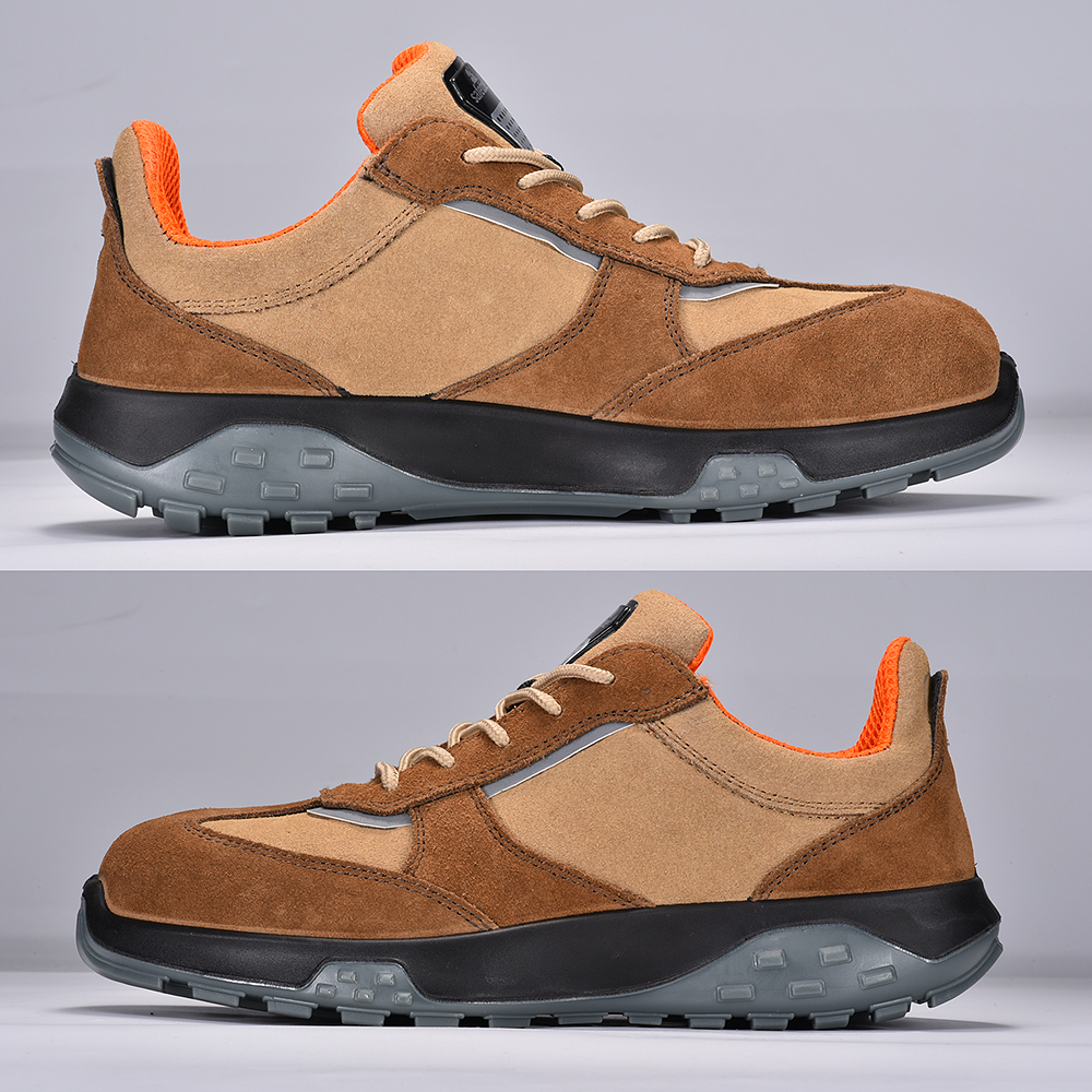Scarpe antinfortunistiche traspiranti di nuovo design L-7508 Antelope Brown