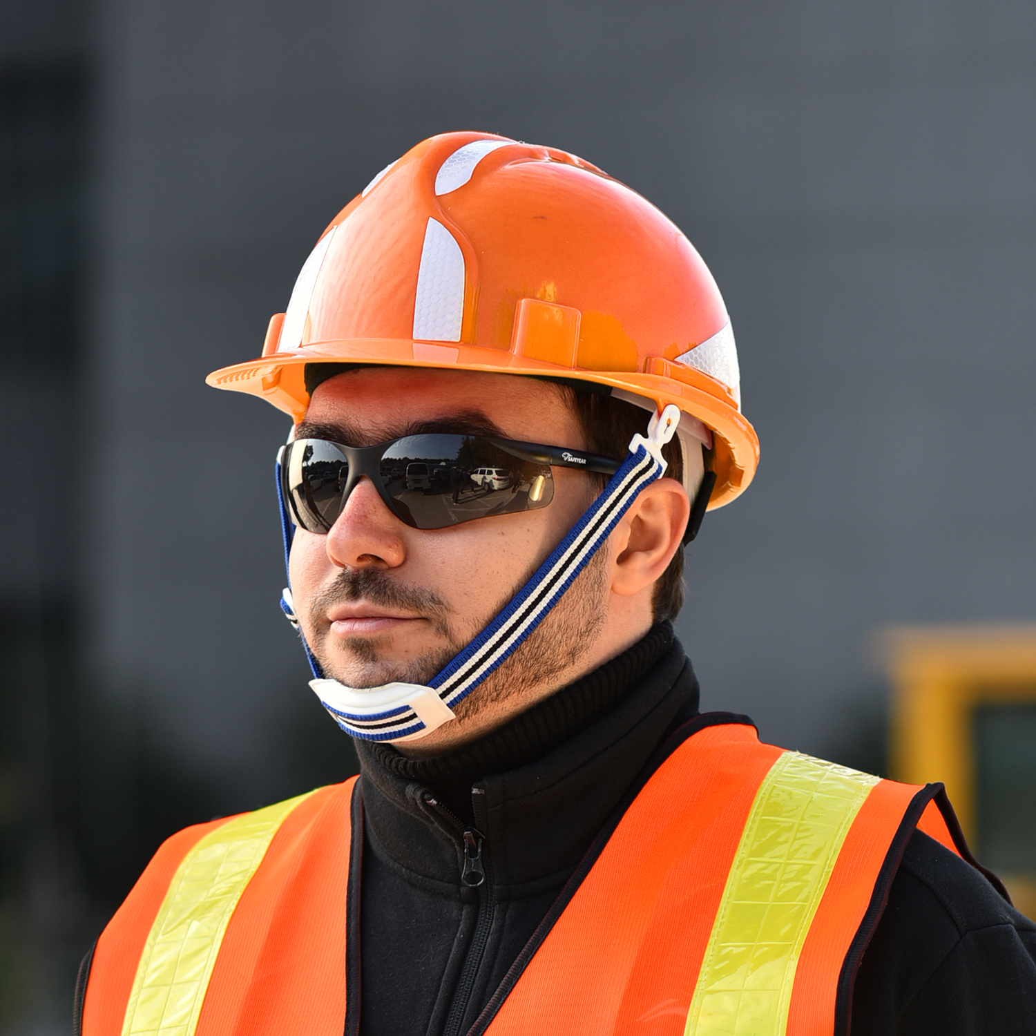 Casco di sicurezza industriale W-036 arancione